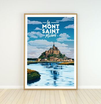 Affiche du mont saint michel - 30x40 cm 2