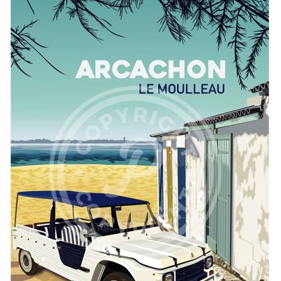 Affiche arcachon le moulleau - 50x70 cm