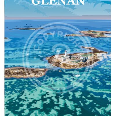 Affiche archipel des glenan - 30x40 cm