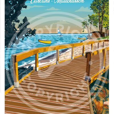 LAKE MAUBUISSON POSTER - 30X40 CM