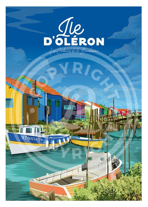 Affiche île d'oleron - 30x40 cm