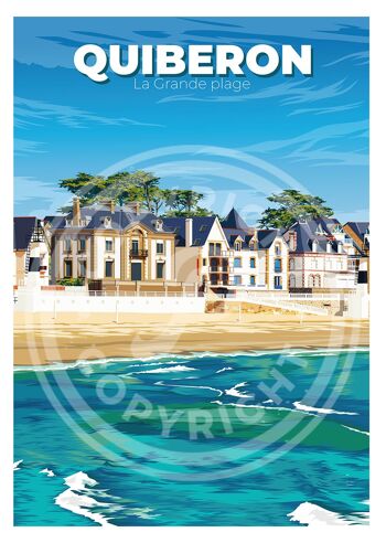 Affiche de quiberon - 50x70 cm 1