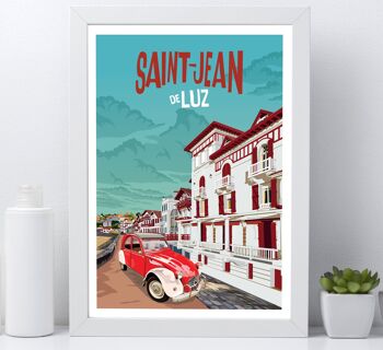 Affiche de la ville de saint jean de luz - 30x40 cm 2