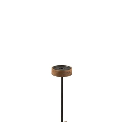 candelabro + pie cuadrado madera de mango/metal natural small-1518