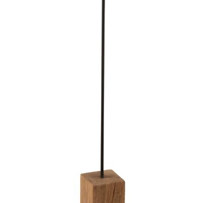 candelabro + pie cuadrado madera de mango/metal natural extra large-1521