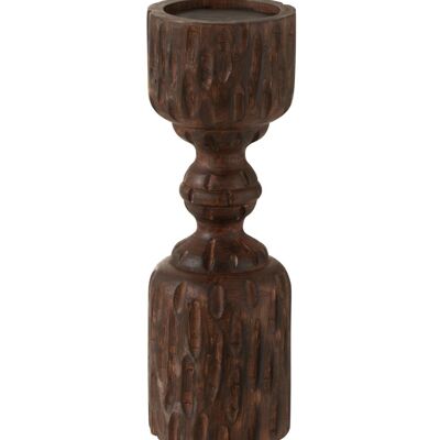 candelero pilar madera de mango marrón small-1659