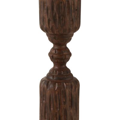 candelero pilar madera de mango marrón large-1660