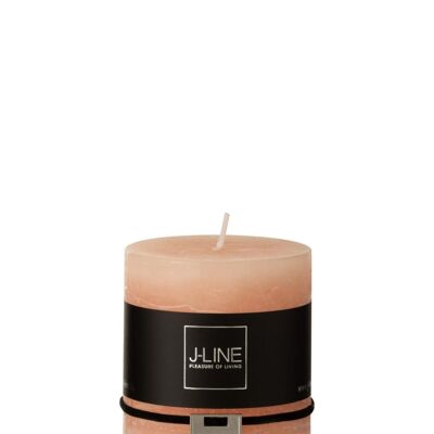 cylinder candle peach m-4243