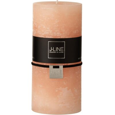 cylinder candle peach l-4244