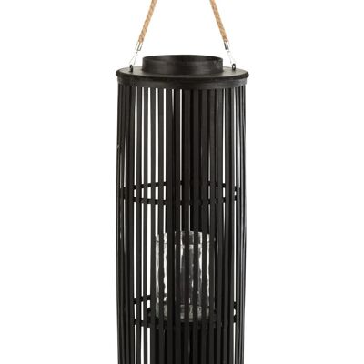 linterna tubo bambu negro large-11048