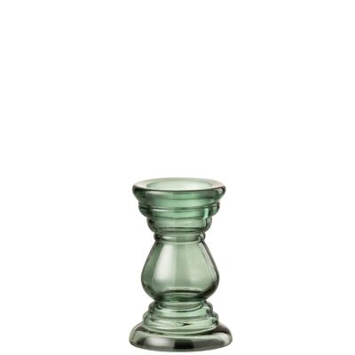 candelabro nice cristal verde medium-12081