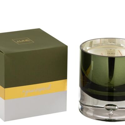 vela aromatica bergamot&fig cristal verde large-70h-16457