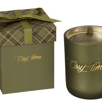 vela aromatica cosy moments sapphire amber tea cristal verde large-70h-16459