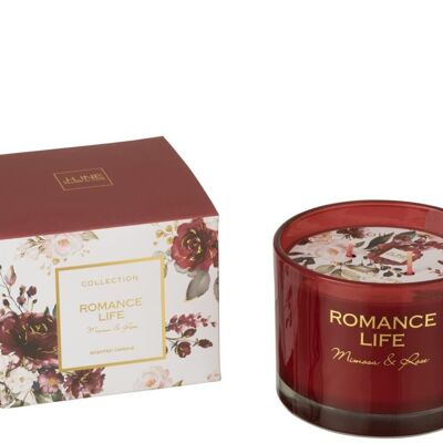 vela aromatica romance life mimosa&rosa rojo small-35h-16465