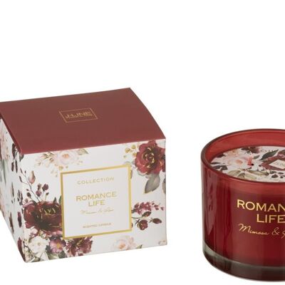vela aromatica romance life mimosa&rosa rojo small-35h-16465