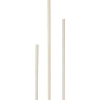 set de 3 candelabros alto moderno hierro opaque blanco-17224