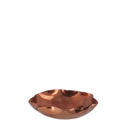 portacandelita redondo flecos aluminio cobre oscuro-77205