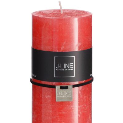 vela cilindrica rojo de navidad large -70horas-87149