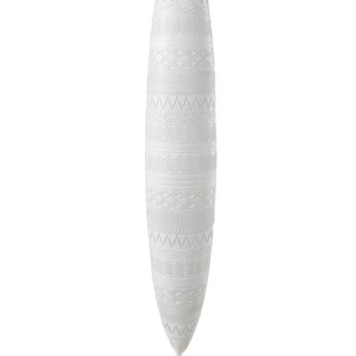fotosforo escudo africano resina blanco large-90056