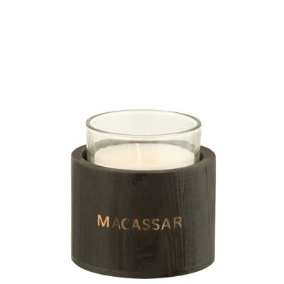 vela perfumada macassar vidrio/madera negro small-20u-94501