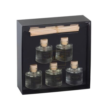 caja de 5 aceite perfumado simplicity negro/oro-95488