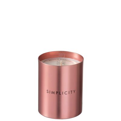 vela perfumada simplicity cera negro/cobre-70u-95493