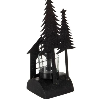 portavelas navidad brillo madera/metal negro small-97317
