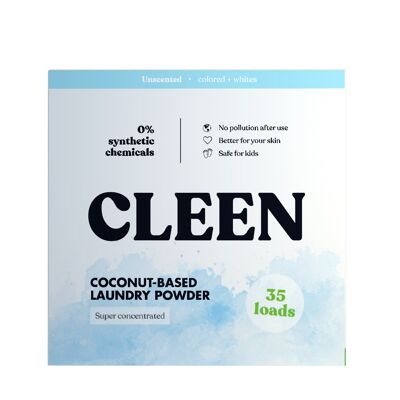 Coconut-based Laundry Powder - 35 loads, unscented