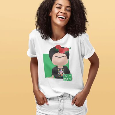T-shirt Donna Bianca Collezione #16 - Frida