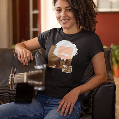 Schwarze Damen T-Shirt Kollektion # 07 - Einstein
