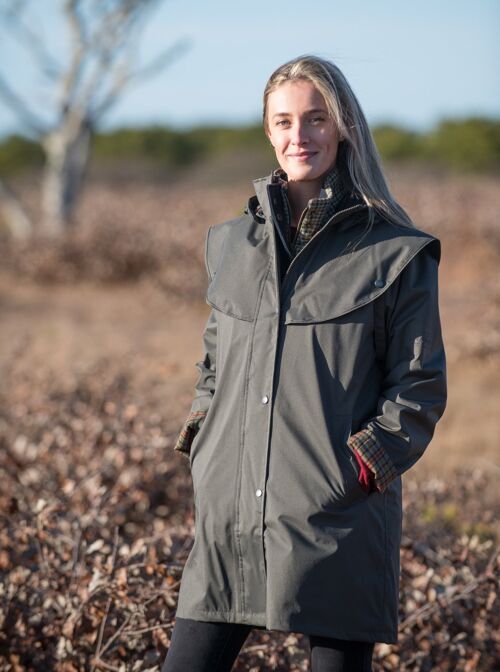 Olive Cotswold 3/4 Length Waterproof Coat