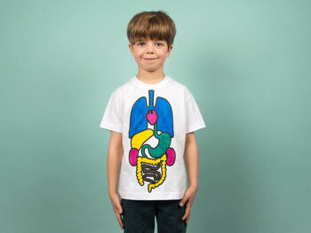 Colorie tes organes sur un tee-shirt - taille 8 ans 2