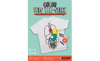 Colorie tes organes sur un tee-shirt - taille 8 ans 1