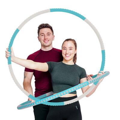 STRK® Fitness Hoelahoep - Aqua / Grijs