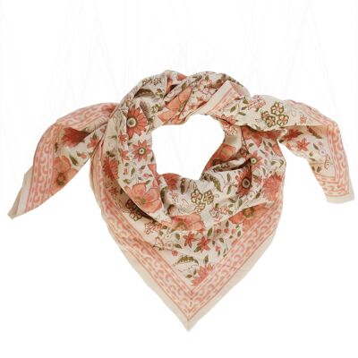 “Indian flower” print scarf Kelila Pink Child