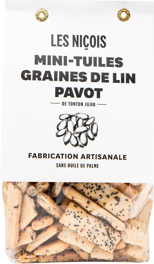 Mini-tuiles graines de lin pavot de Tonton Jilou (200g)