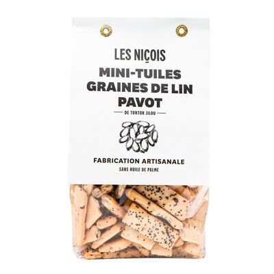 Tonton Jilou mini baldosas de amapola de semillas de lino (200g)