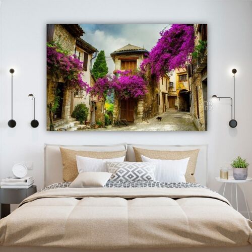Canvas Beautiful Town in Provence, France -1 Part - M