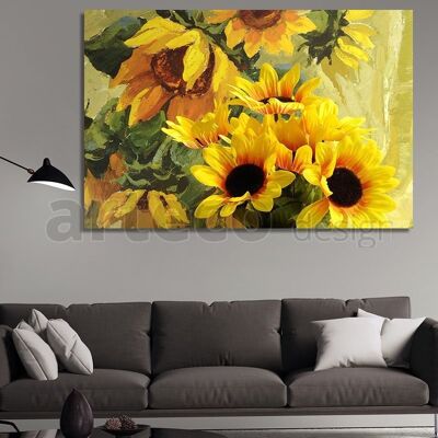 Canvas Sunflowers -1 Part - S