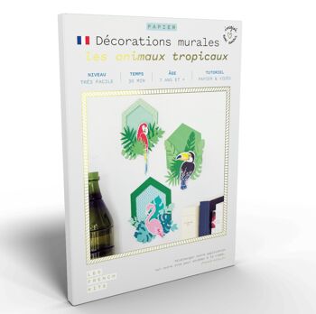 French'Kits - Décorations murales - Les animaux tropiquaux 1