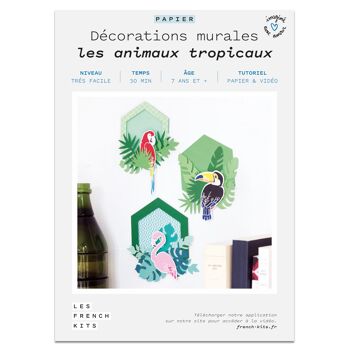 French'Kits - Décorations murales - Les animaux tropiquaux 2