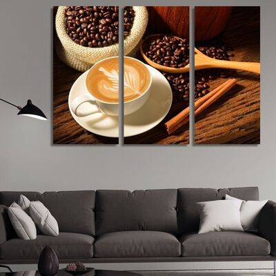 Canvas Cappuccino -3 Partes - S