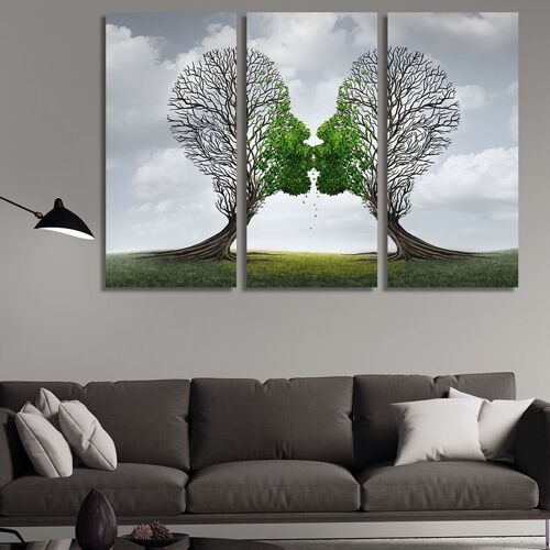 Canvas Kissing trees -3 Parts - S