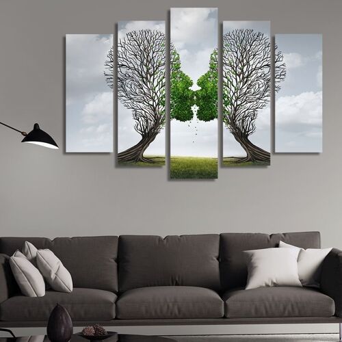 Canvas Kissing trees -5 Parts - S