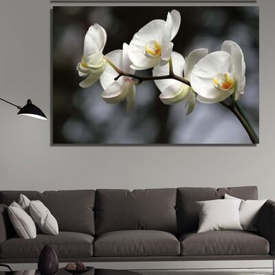 Canvas White flowers -1 Part - S