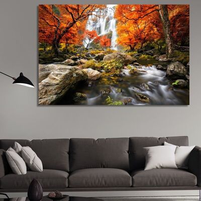 Canvas Forest waterfall -1 Part - S