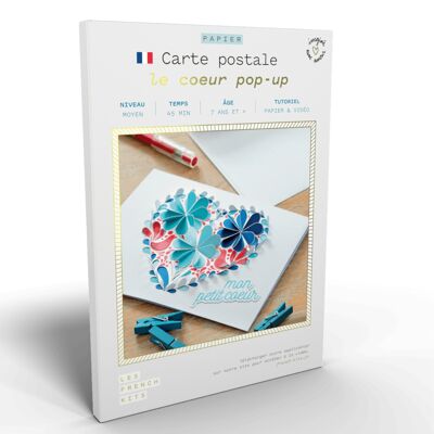 French'Kits - Cartes Postales - Le cœur popup