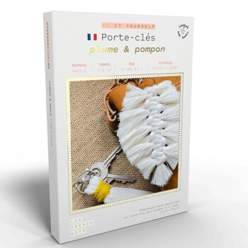 French'Kits - DIY - Porte clés - Plume & Pompon 1