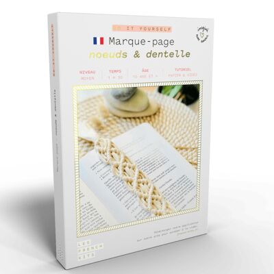 French'Kits - Bricolaje - Marcapáginas - Lazos y encaje