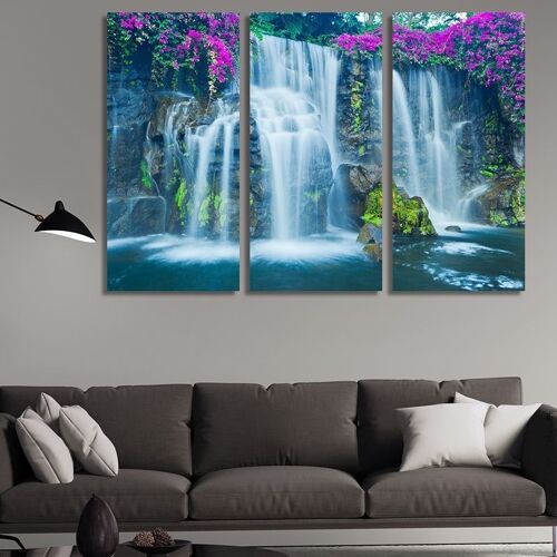 Canvas Waterfall -3 Parts - S